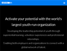 Tablet Screenshot of aiesecph.org